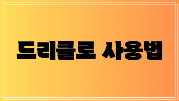 드리클로 사용법