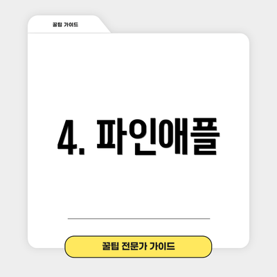 4. 파인애플