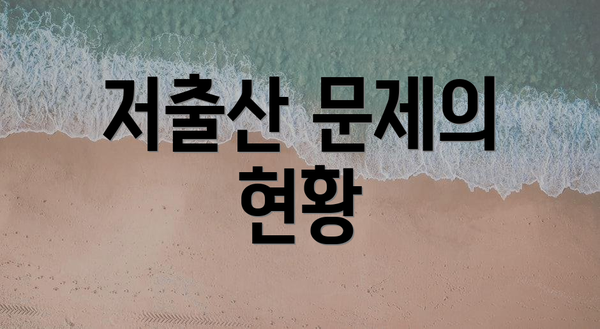 저출산 문제의 현황