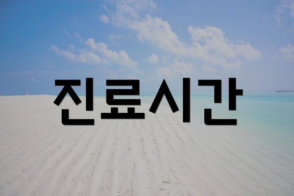 진료시간