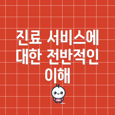 진료 서비스에 대한 전반적인 이해