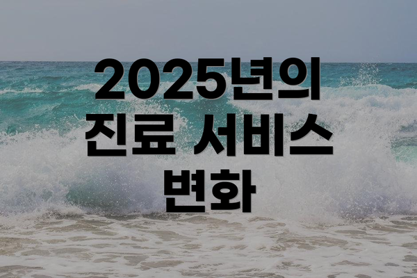 2025년의 진료 서비스 변화