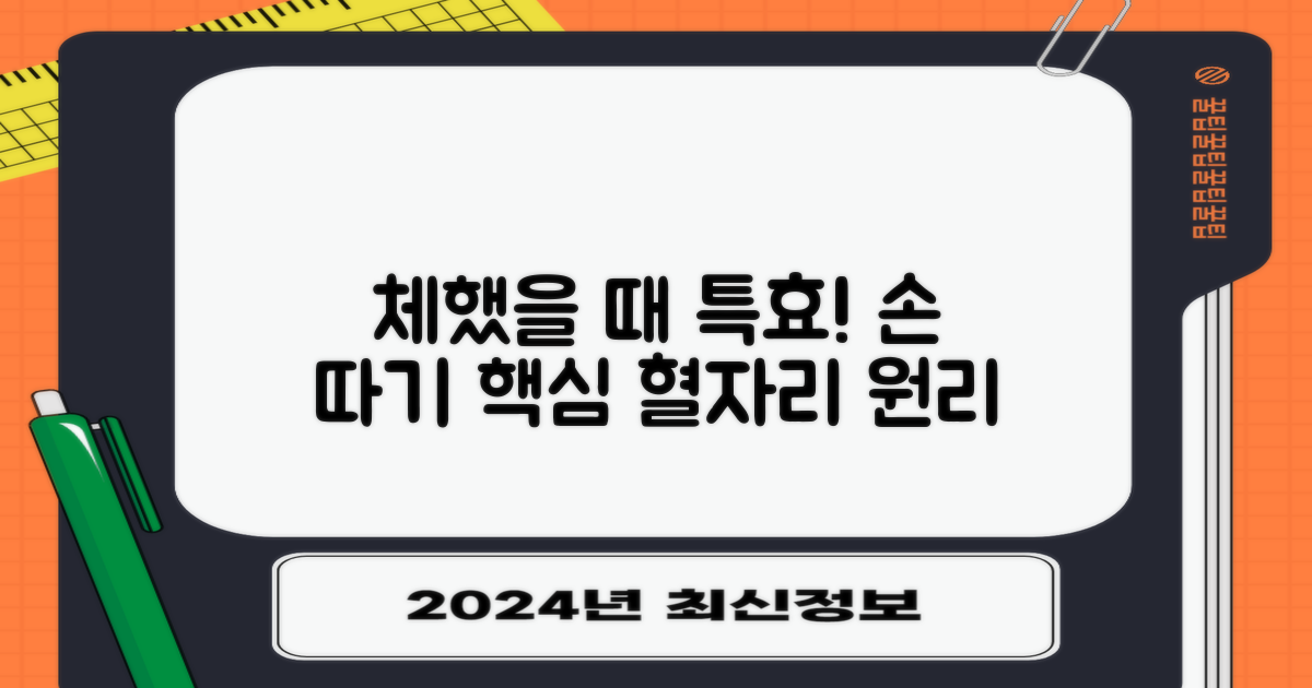 체했을 때 효과적인 손 따는 위치와 원리