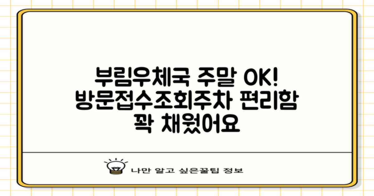 부림동우체국 토요일에도 OK! 편리한 방문접수, 택배 조회, 주차 정보 완벽 정리