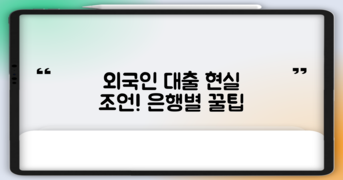 외국인 대출, 막막하게만 느껴지셨나요? 주요 은행별 현실적인 조언