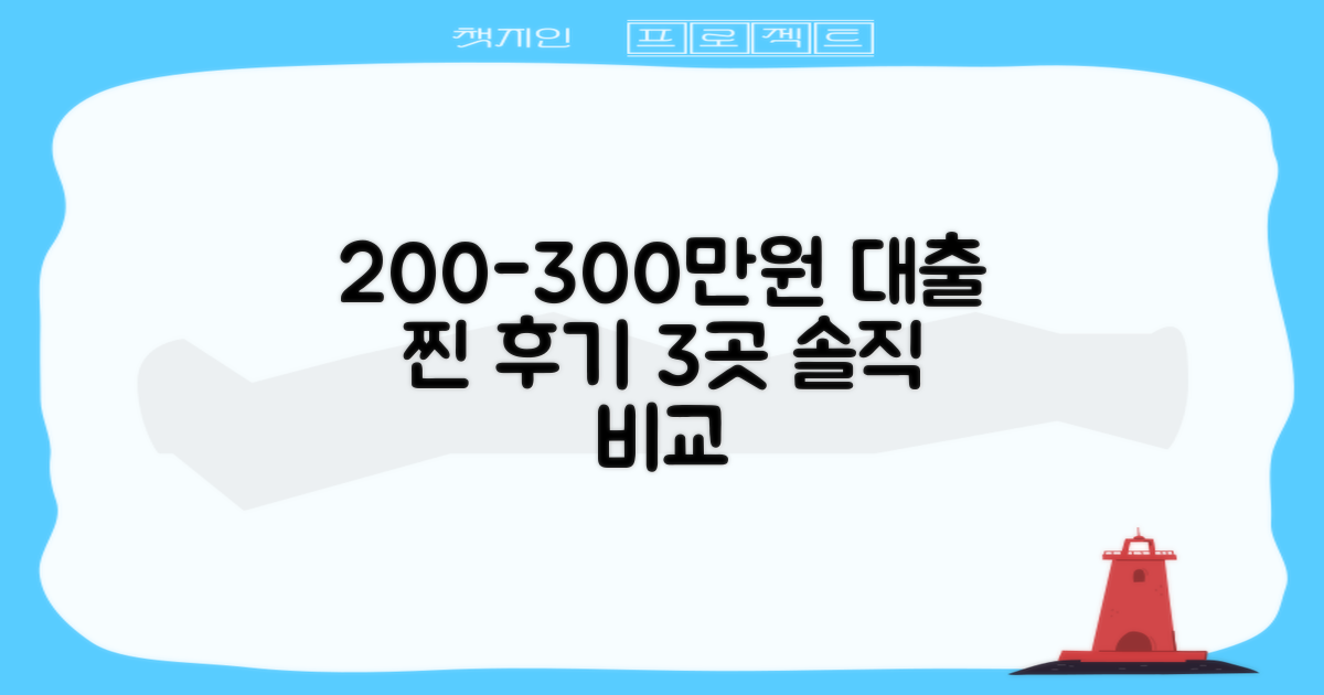 200-300만원대출 찐 후기 3곳