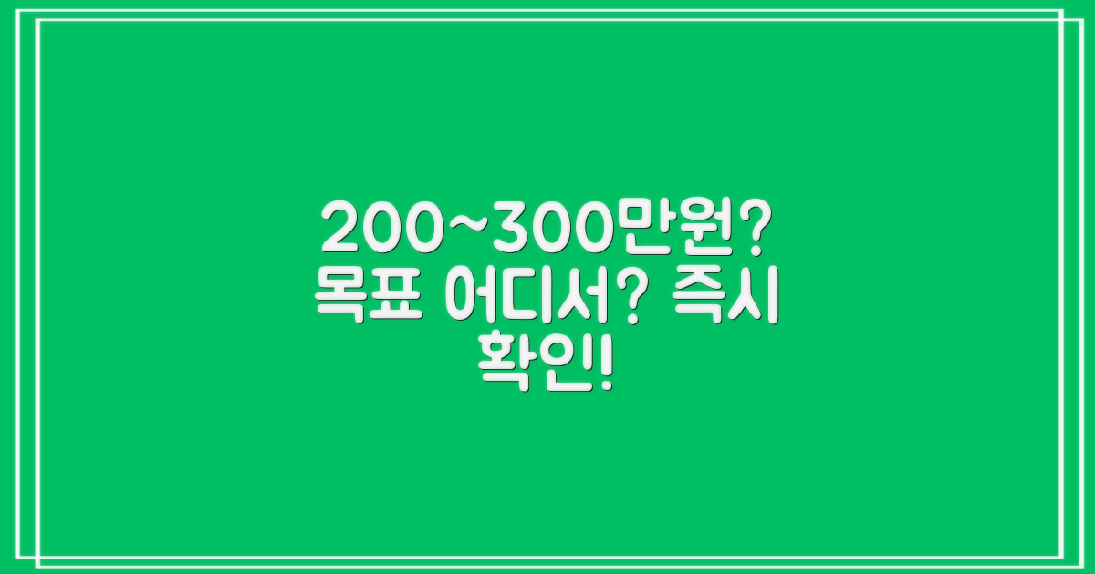 200~300만원, 어디서 가능할까?