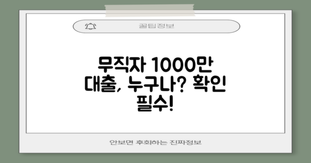 무직자 1000만원 대출, 누구나 가능할까?