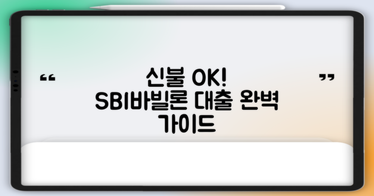 신용불량자도 성공하는 팁! SBI바빌론 신용대출 완벽 가이드