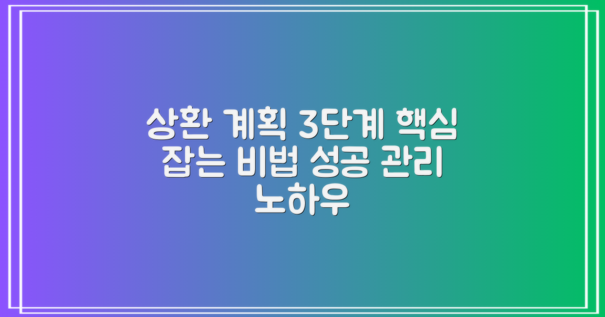3단계: 상환 계획 수립 및 관리