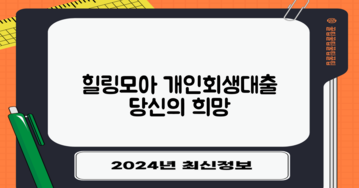 힐링모아: 믿음직한 개인회생대출, 당신의 희망
