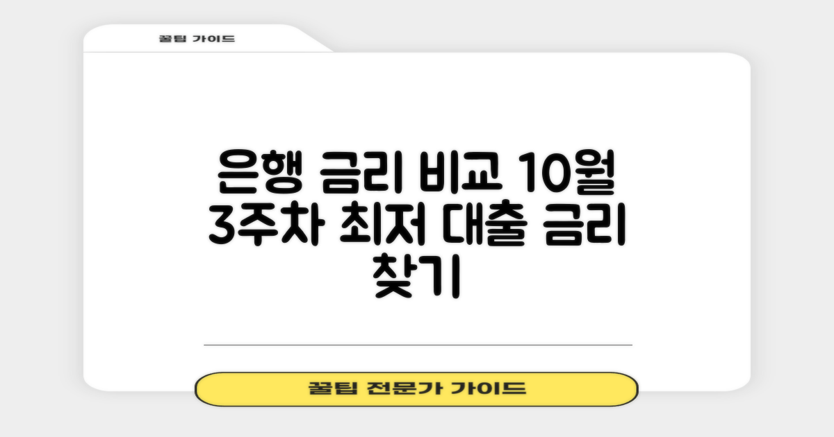 22년 10월 3주차 은행 대출 이자율 비교: 합리적인 선택을 위한 금리 탐색 가이드