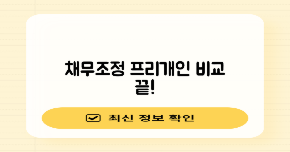 신속채무조정, 프리워크아웃, 개인워크아웃: 3가지 장단점 핵심 비교